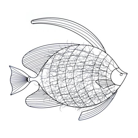 INTRICATE FISH WALL DECOR